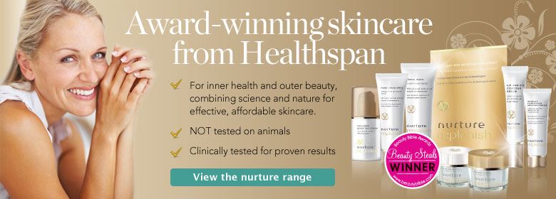Award winning skincare from Healthspan. Click here to view the range! 
